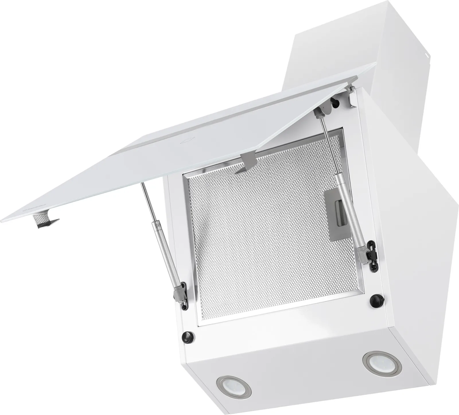 Вытяжка Maunfeld MEDWAY 60 Glass White/ Stripe Inox — фото 3