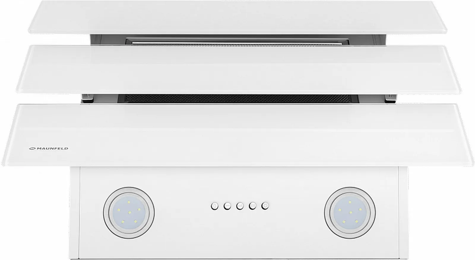 Вытяжка Maunfeld CASCADA PUSH 60 Glass White — фото 6