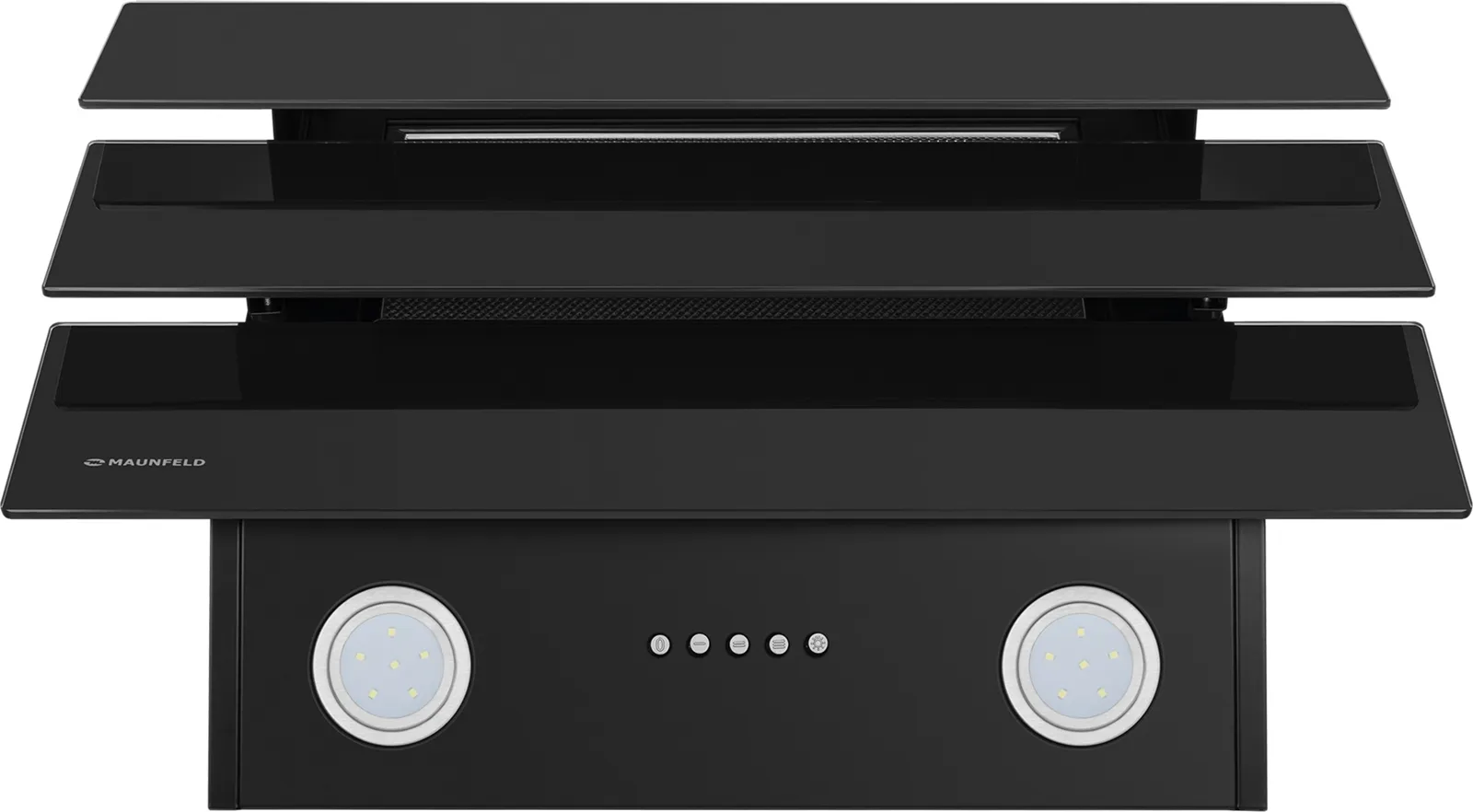 Вытяжка Maunfeld CASCADA PUSH 60 Glass Black — фото 4