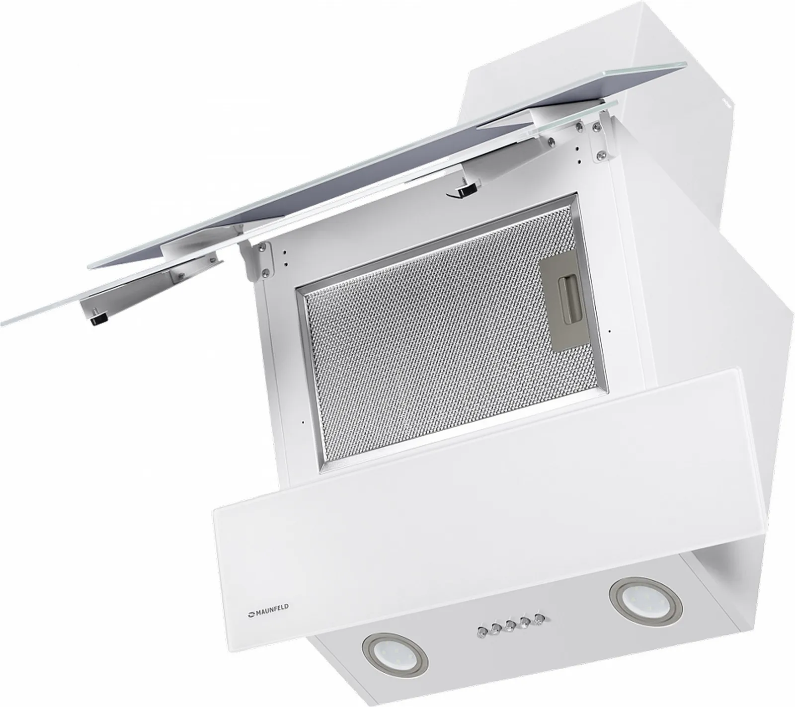 Вытяжка Maunfeld CASCADA PUSH 50 Glass White — фото 3