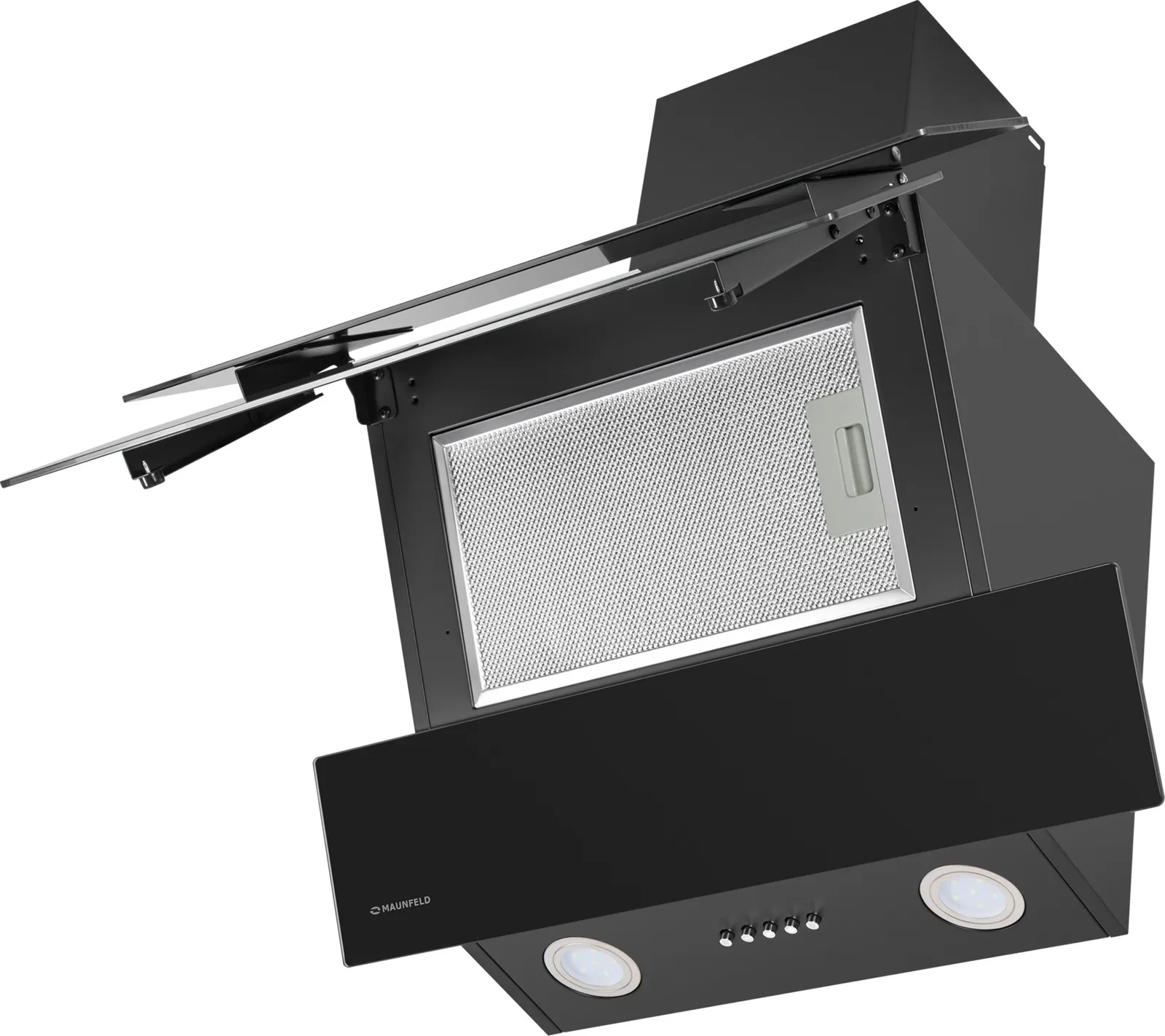 Вытяжка Maunfeld CASCADA PUSH 50 Glass Black — фото 3