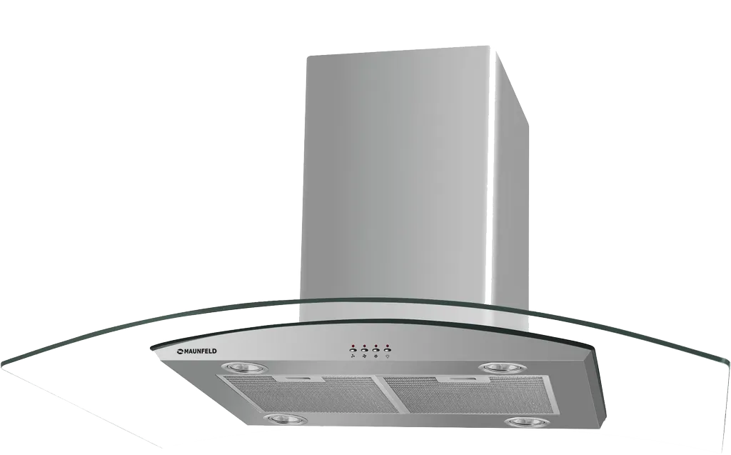 Вытяжка Maunfeld Ancona PlusA (Isla) 90 Inox Glass Transparent