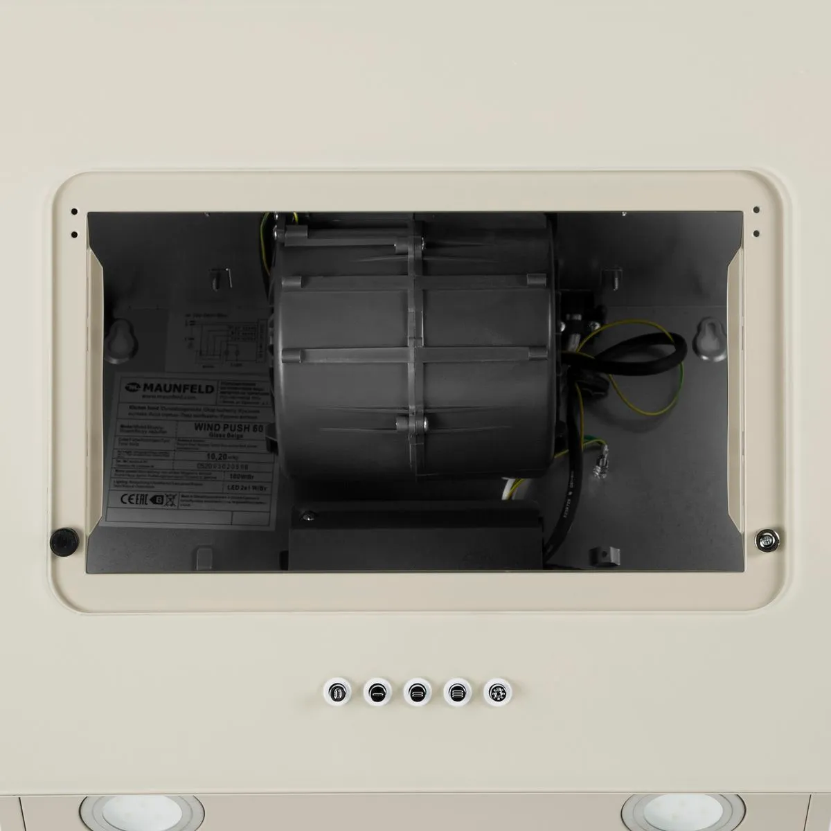 Вытяжка Maunfeld WIND PUSH 60 Glass Beige — фото 13