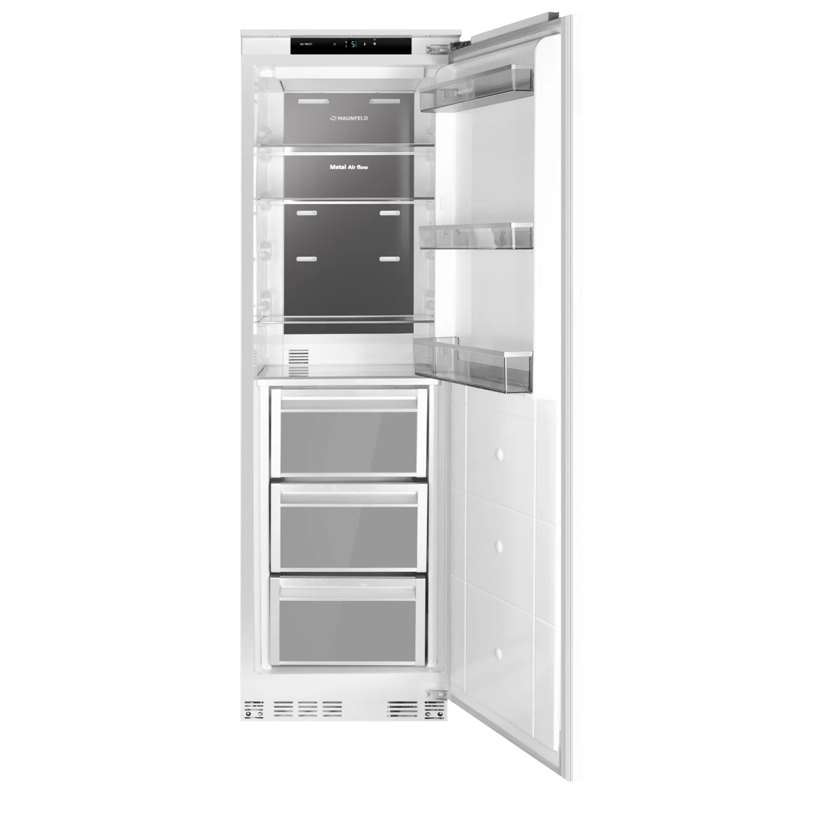 Холодильник Maunfeld MBF205NFWGR Inverter