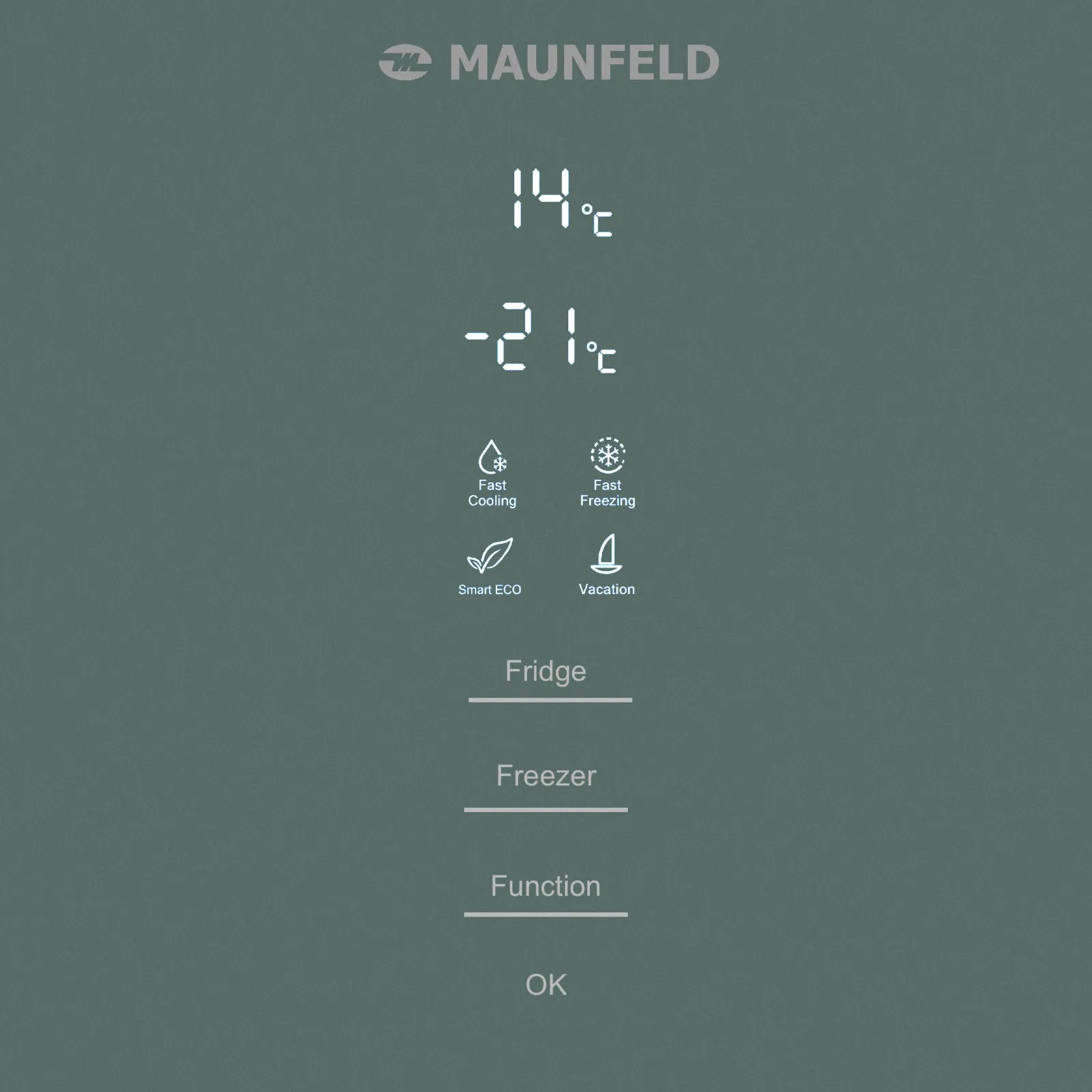 Холодильник Maunfeld MFF200NFGN Matt Inverter — фото 9