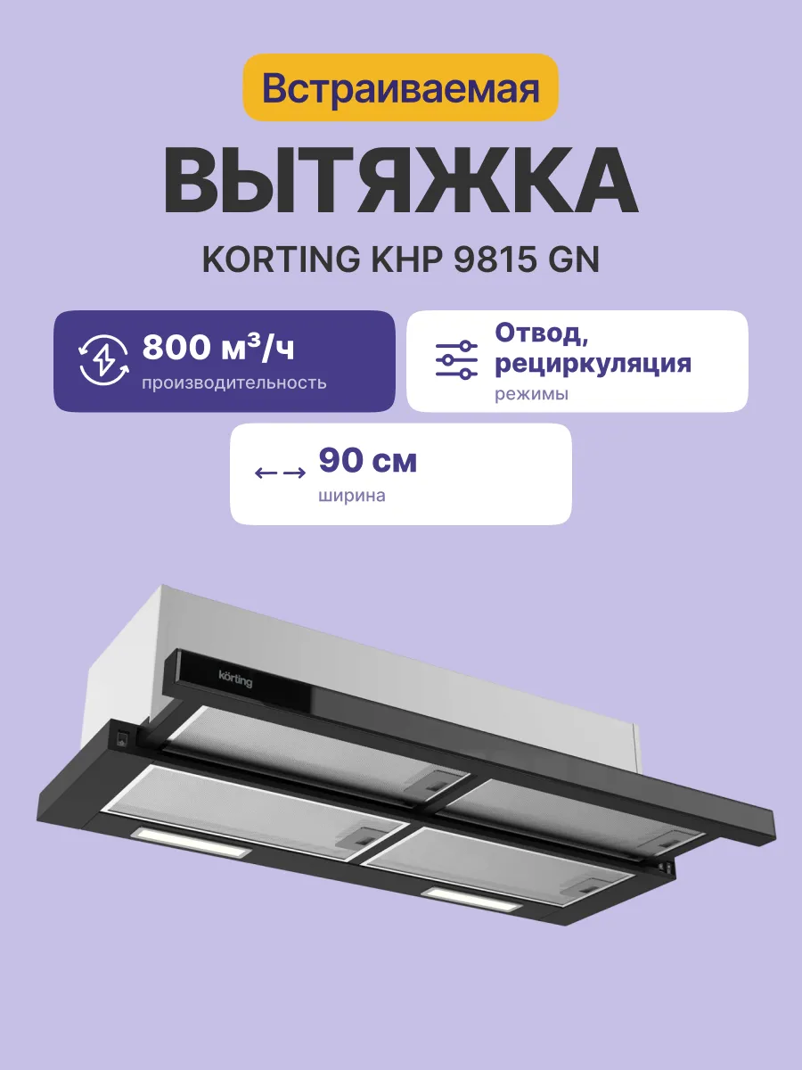 Вытяжка Korting KHP 9815 GN — фото 2