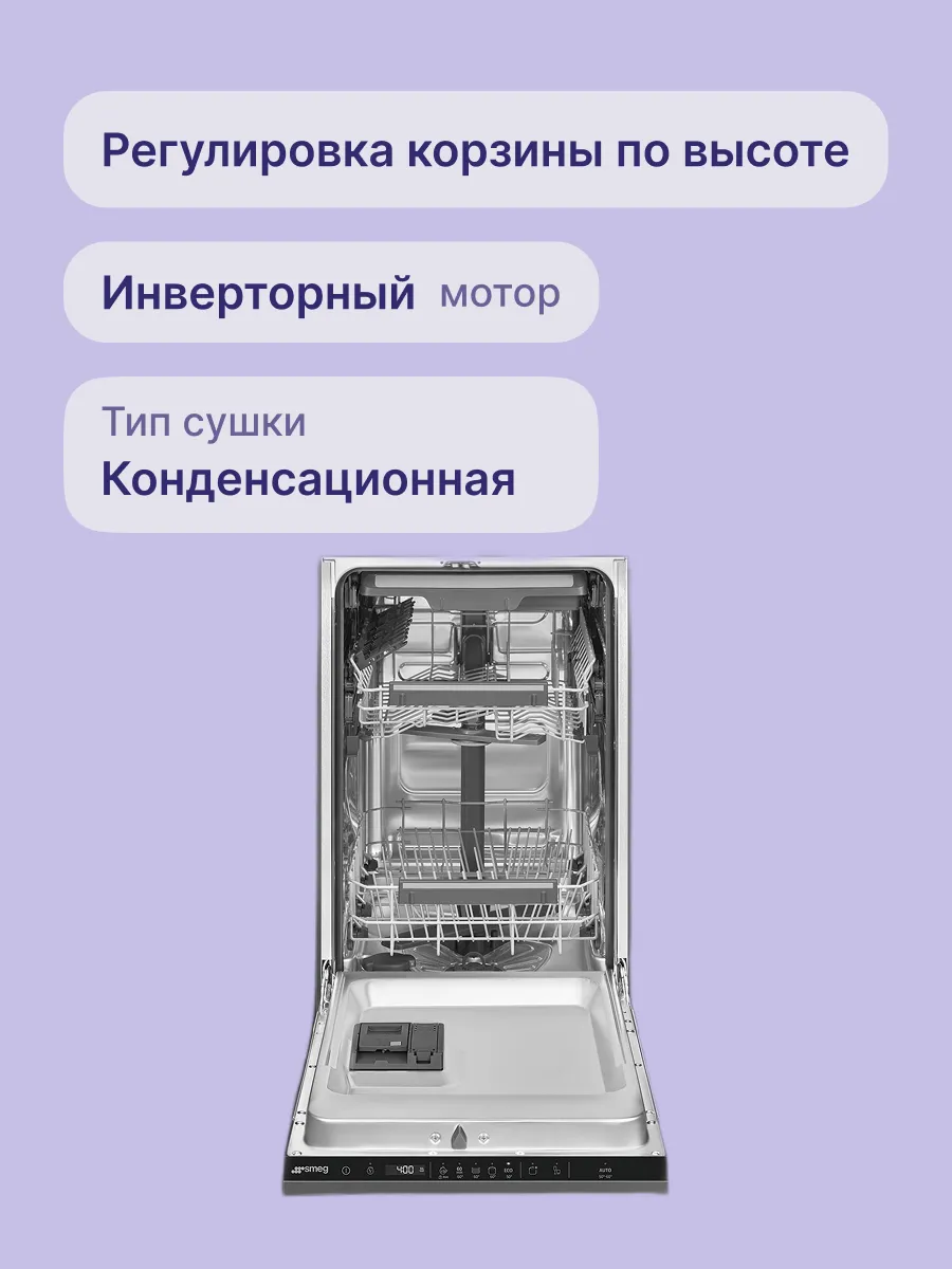 Посудомоечная машина SMEG ST4523IN — фото 3