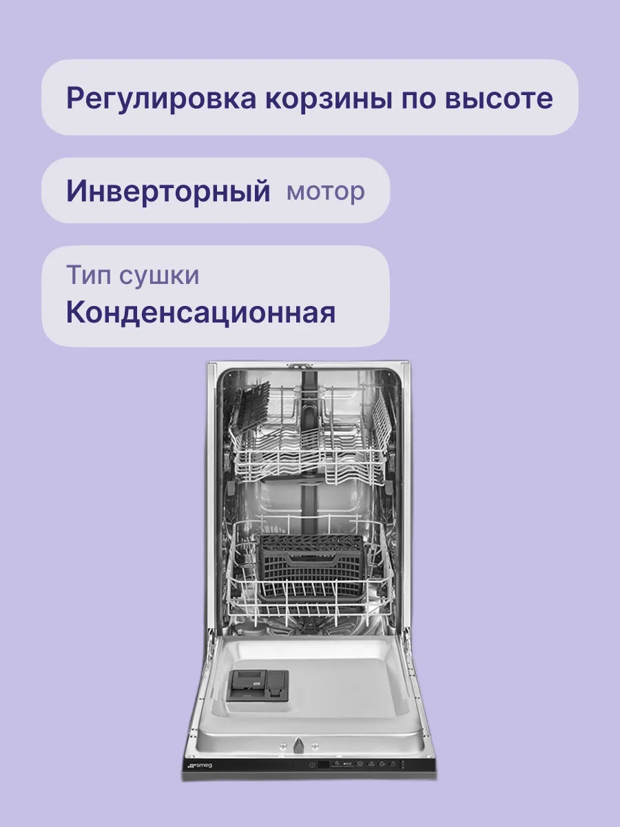 Посудомоечная машина SMEG ST4512IN — фото 3