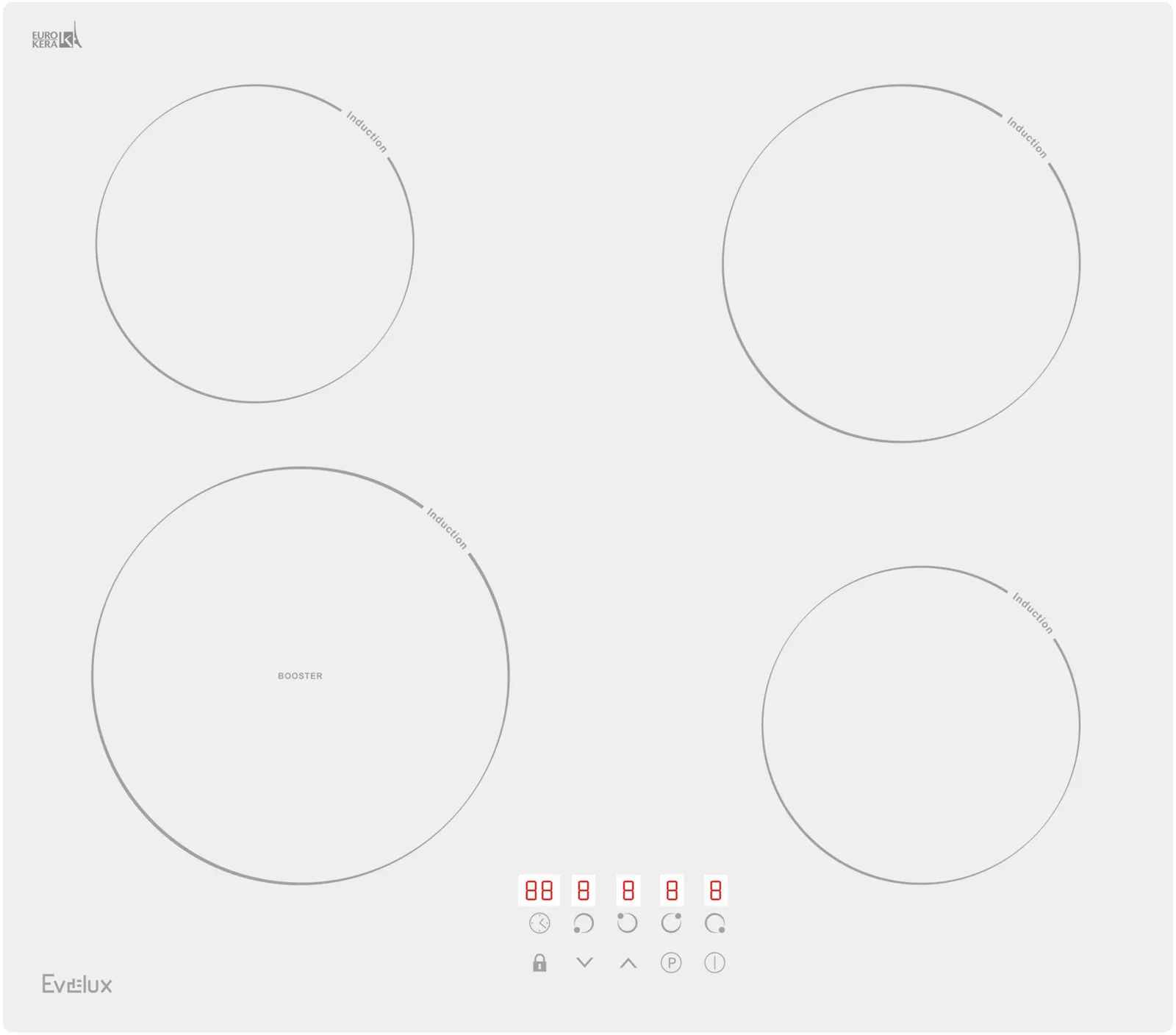 Варочная панель Evelux HEI 641 W