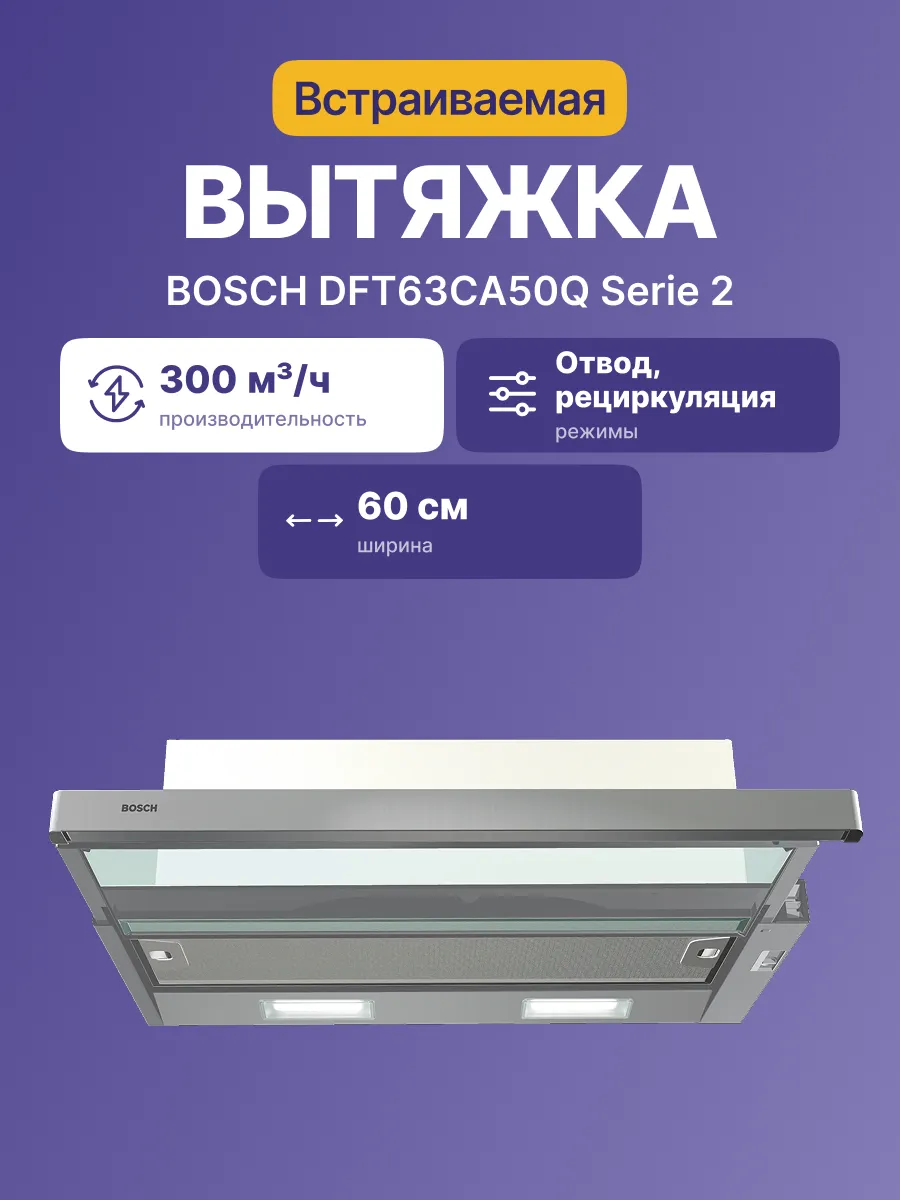 Вытяжка Bosch DFT63CA50Q — фото 2