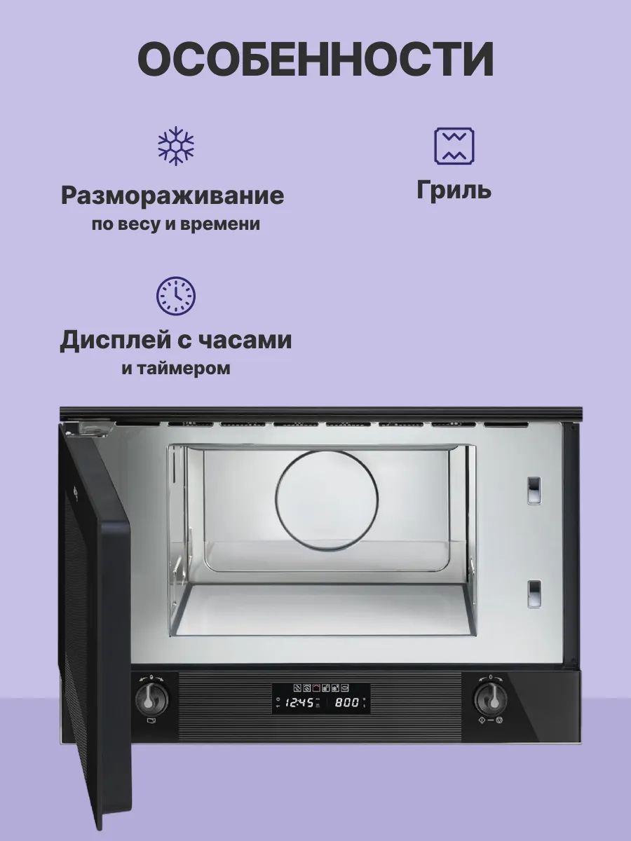 Микроволновая печь SMEG MP122B3 — фото 3