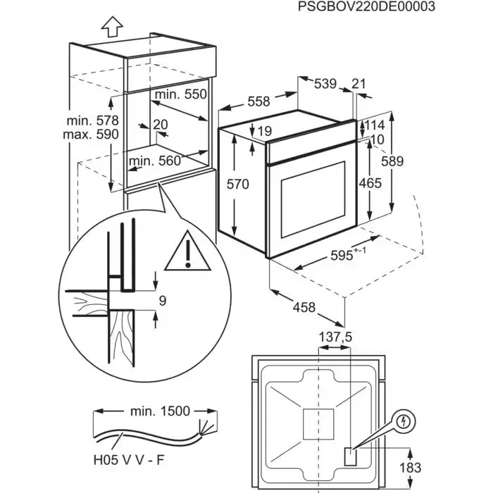 Духовой шкаф Electrolux EOF3H50BK — фото 10