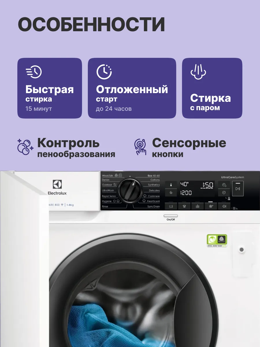 Стиральная машина Electrolux EW8F348SCI — фото 3