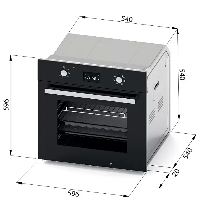 Духовой шкаф Evelux EO 640 PB — фото 13