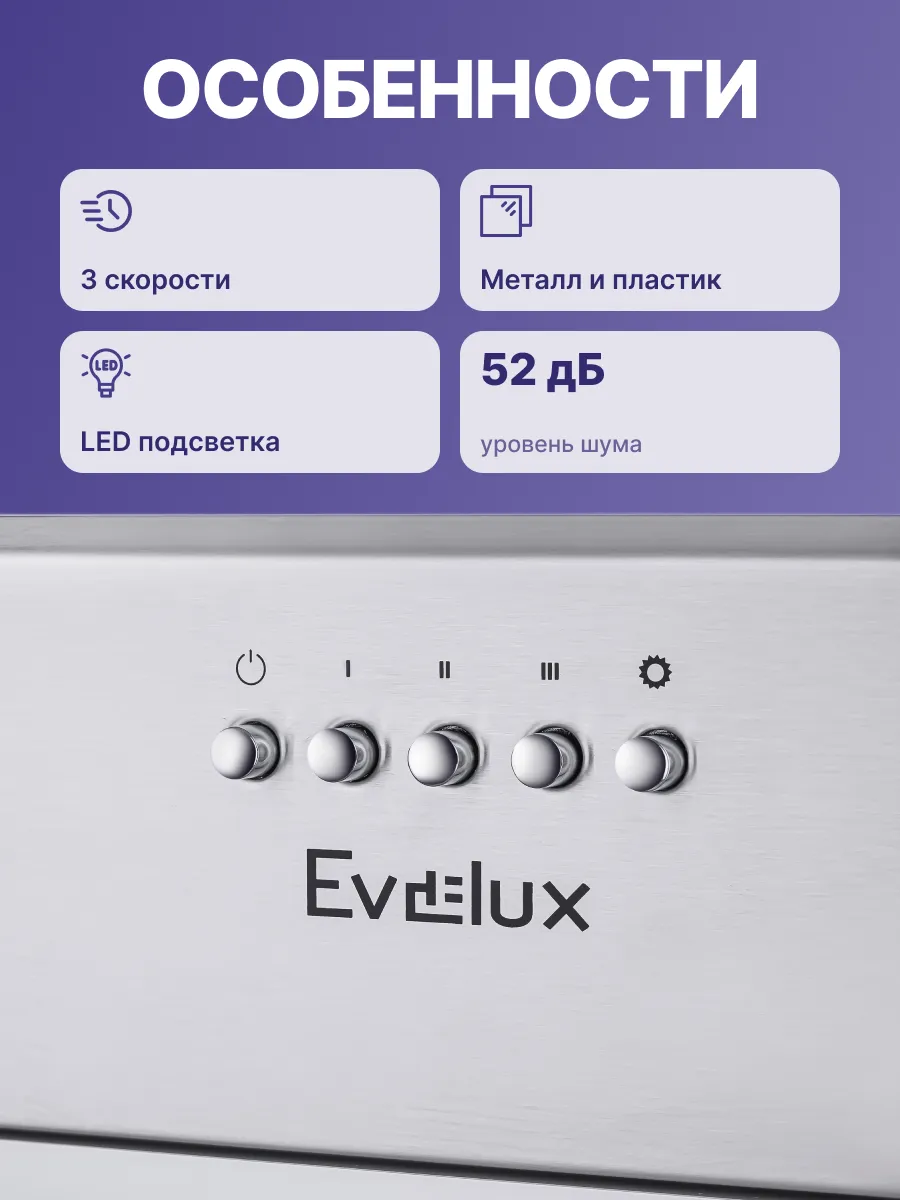 Вытяжка Evelux Margit 60 X — фото 3