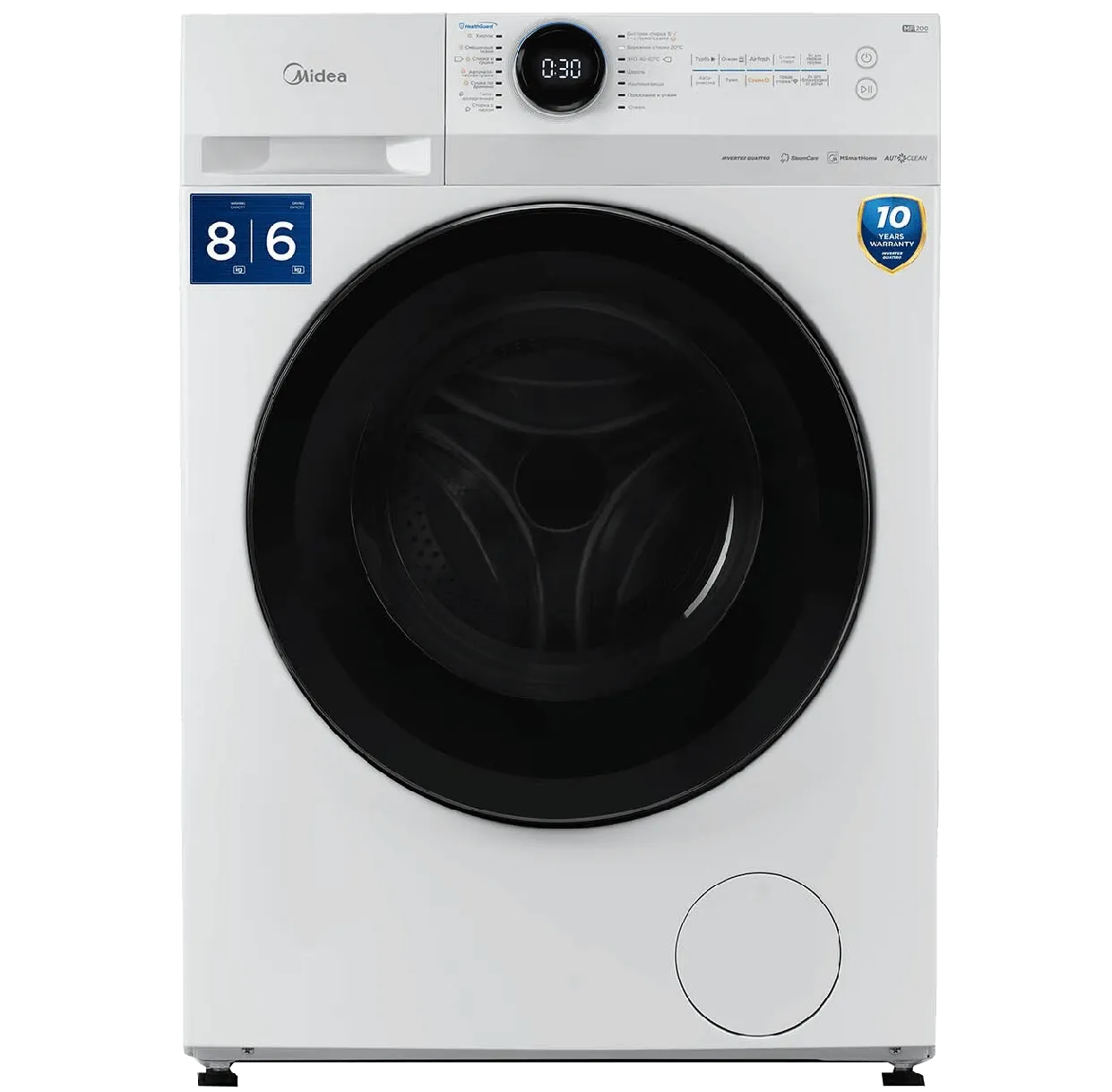 Стиральная машина Midea MF200D80WBS/W-RU