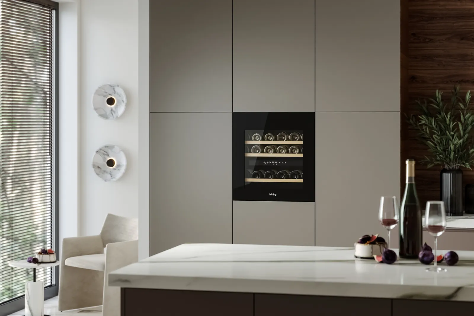 Винный шкаф Korting KFW 604 DB GN — фото 14