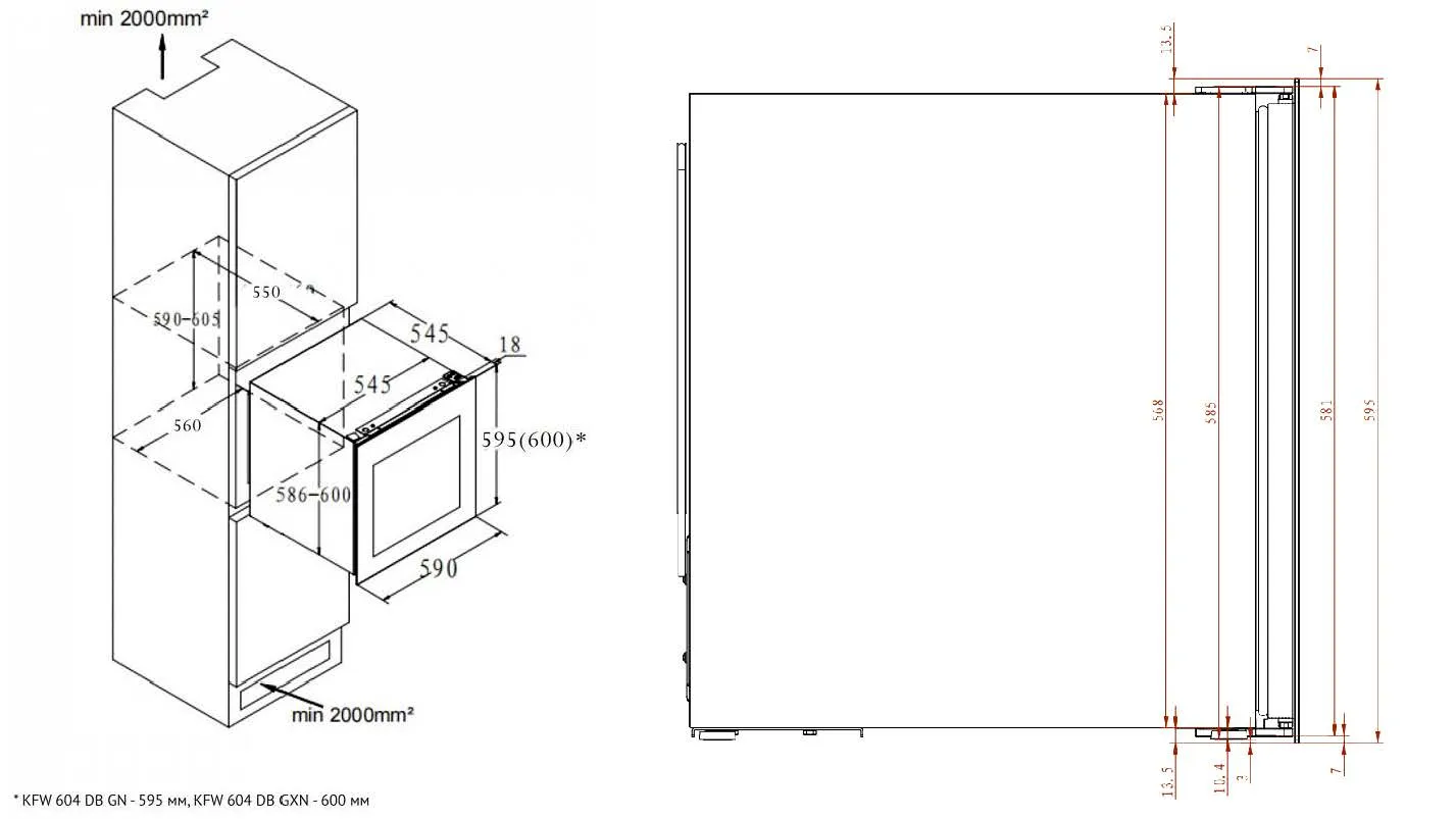 Винный шкаф Korting KFW 604 DB GN — фото 15