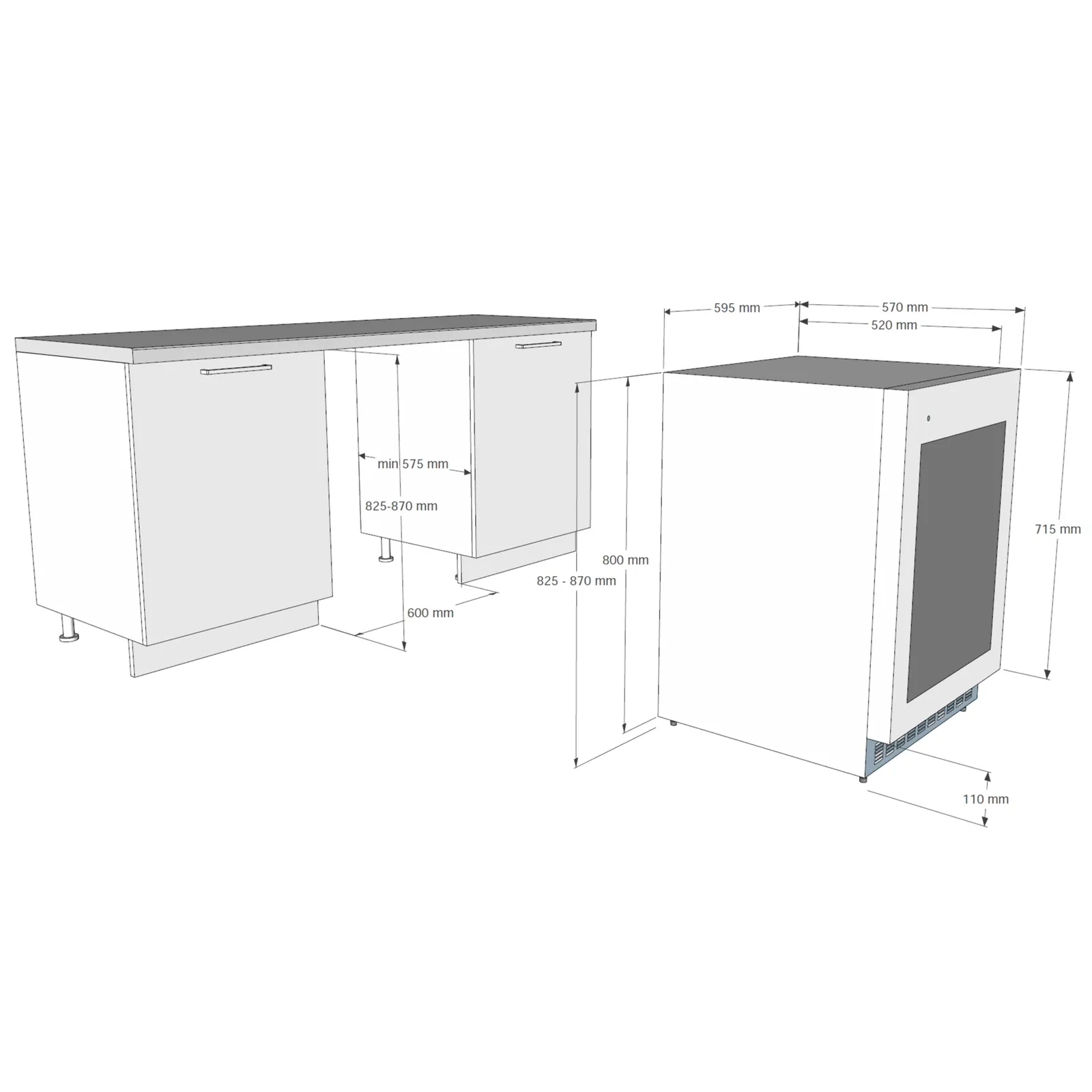 Винный шкаф Korting KFW 803 DB GN — фото 6