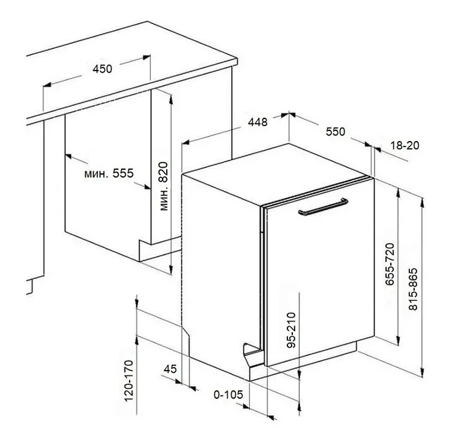 Посудомоечная машина Maunfeld MLP4529A01 Light Beam — фото 9