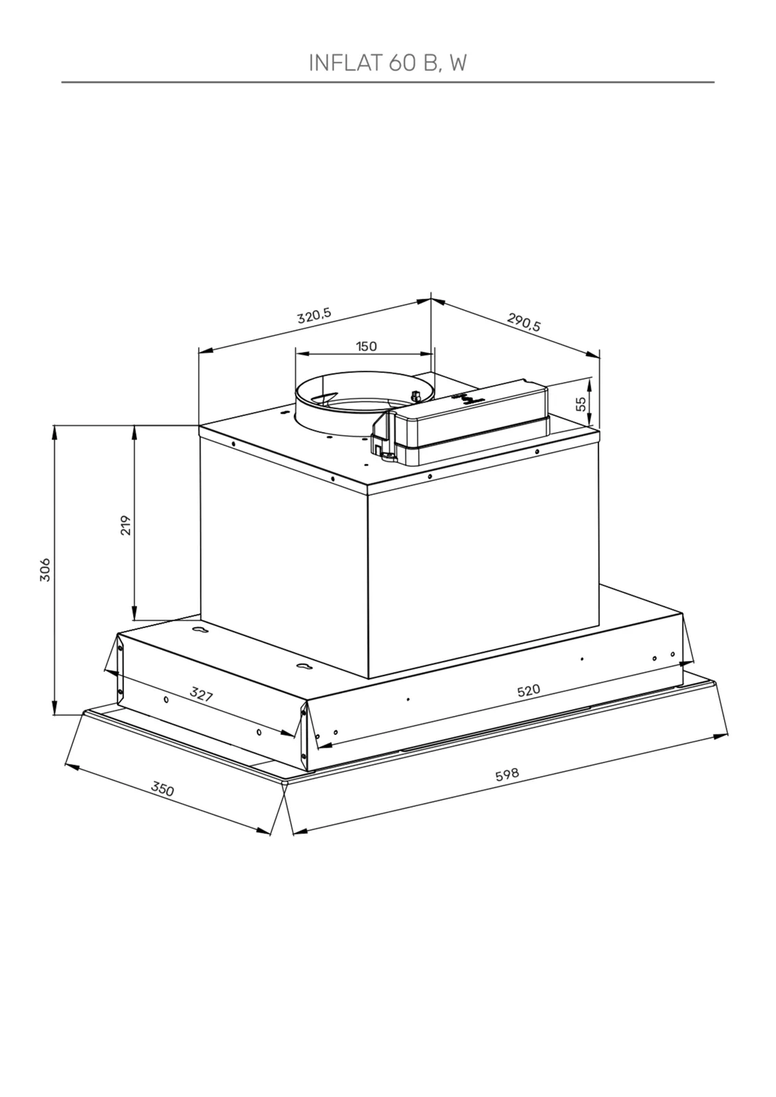 Вытяжка Kuppersberg INFLAT 60 W — фото 6