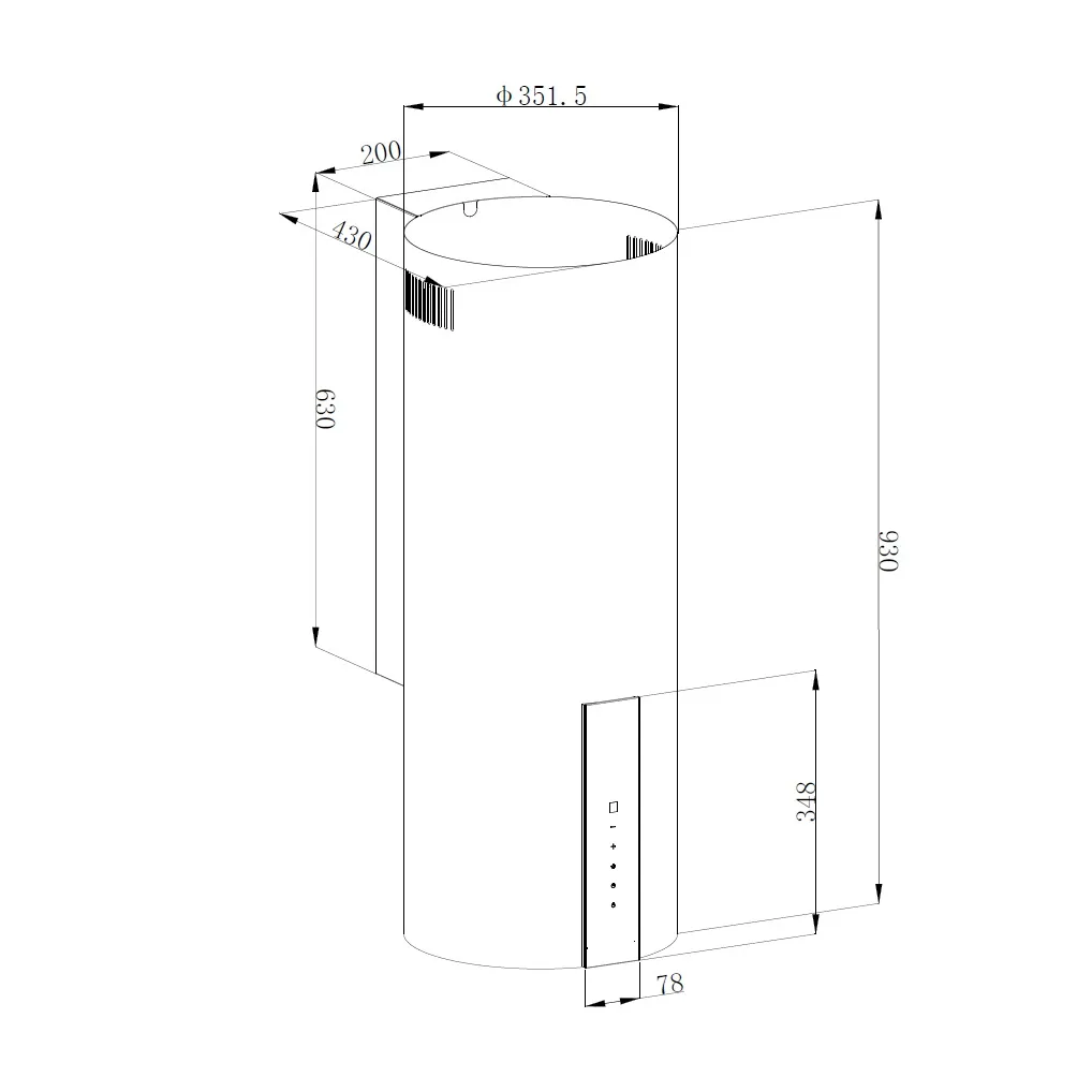 Вытяжка Korting KHC 35969 DN Cylinder — фото 2