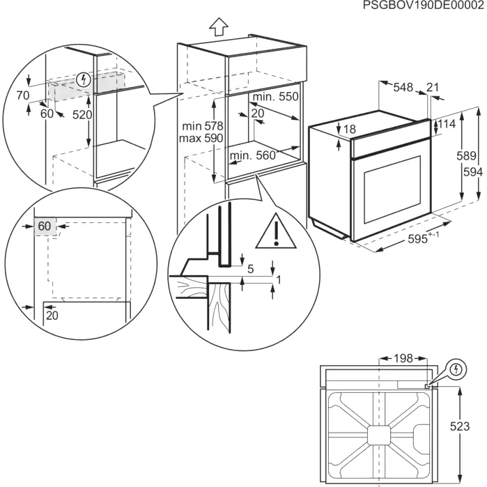 Духовой шкаф Electrolux EOF8H39H — фото 7