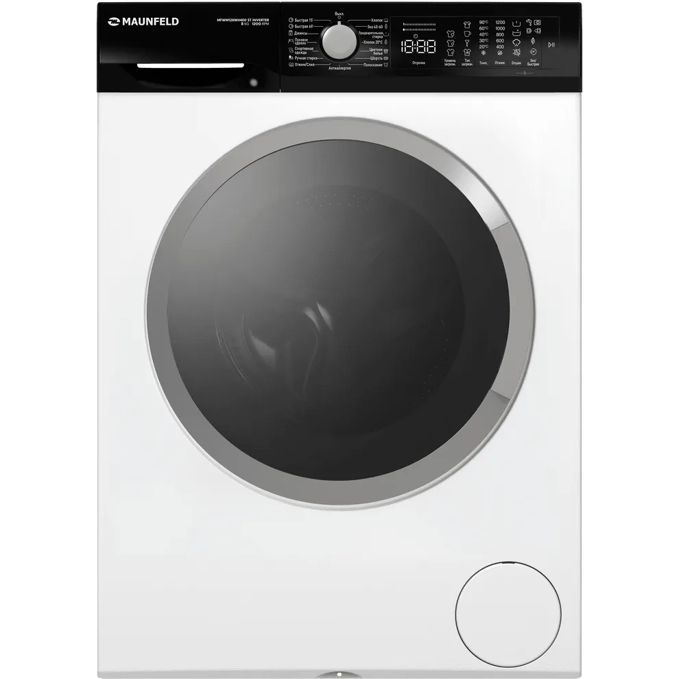 Стиральная машина Maunfeld MFWM128WH400 ST INVERTER
