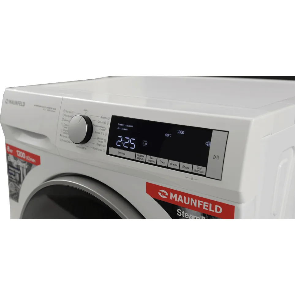 Стиральная машина Maunfeld MFWM128WH300 ST INVERTER SLIM — фото 2
