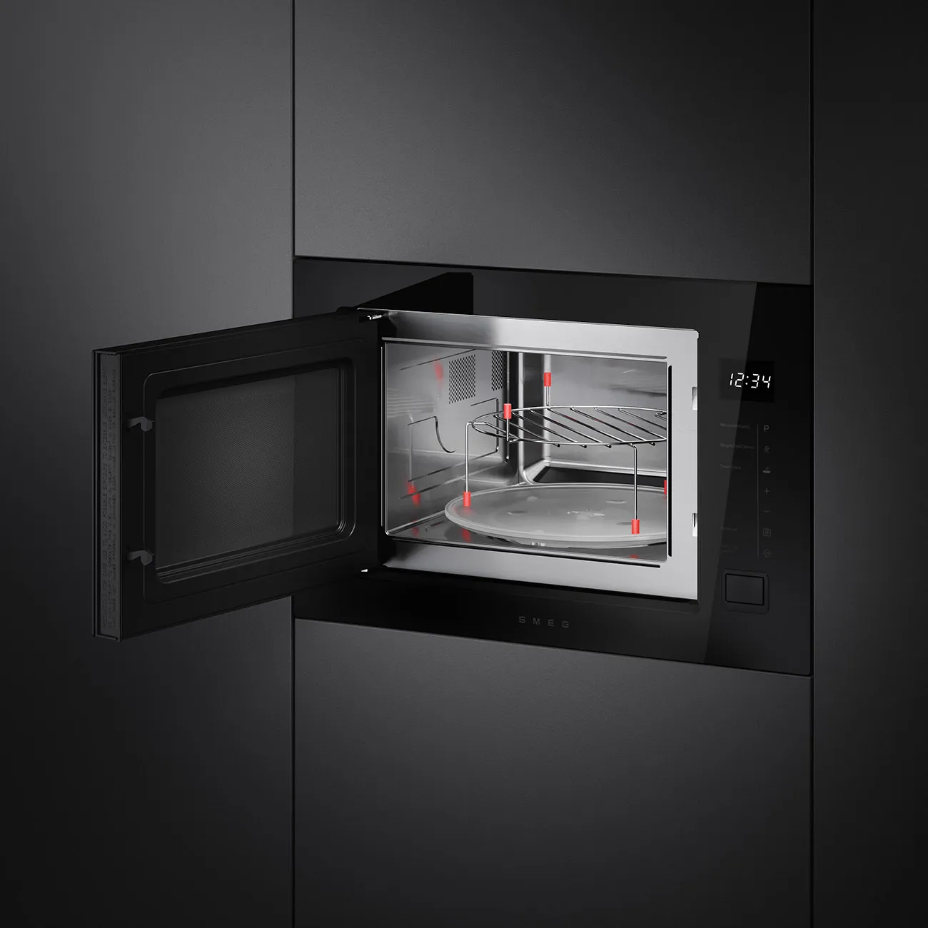 Микроволновая печь SMEG FMI225BI — фото 3